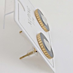 Серьги-пуссеты на гвоздиках с золотым покрытием Rada(фото2)