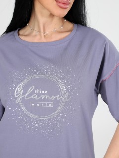 Костюм трикотажный сиреневый с брюками Iv-capriz(фото3)