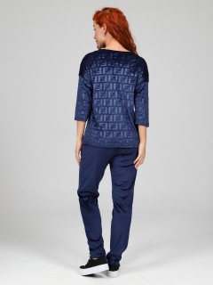 Костюм велюровый с брюками в синем цвете Iv-capriz(фото8)