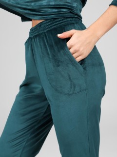 Костюм велюровый с брюками в изумрудном цвете Iv-capriz(фото6)