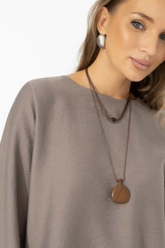 Фиолетовая трикотажная туника Charutti(фото4)