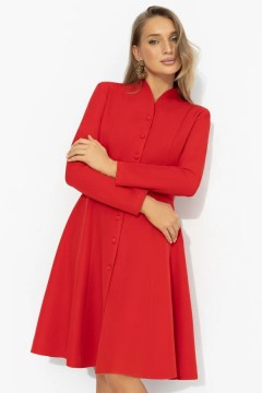Платье красное на пуговицах Charutti(фото6)