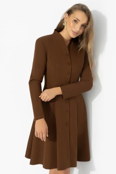 Платье коричневое на пуговицах Charutti