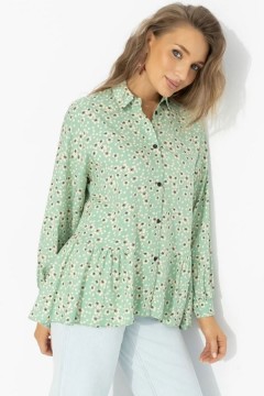 Рубашка вискозная с цветочным принтом Charutti