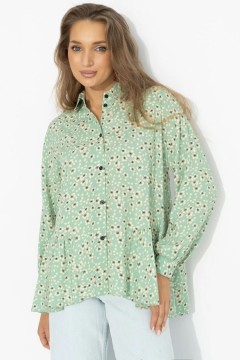 Рубашка вискозная с цветочным принтом Charutti(фото3)