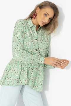 Рубашка вискозная с цветочным принтом Charutti(фото5)