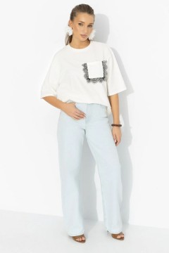 Футболка белая из мягкого хлопка Charutti(фото2)