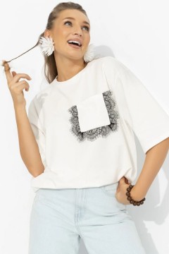 Футболка белая из мягкого хлопка Charutti