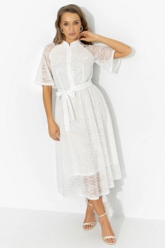 Платье белое из кружева на подкладе Charutti