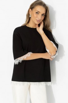 Футболка хлопковая чёрного цвета Charutti