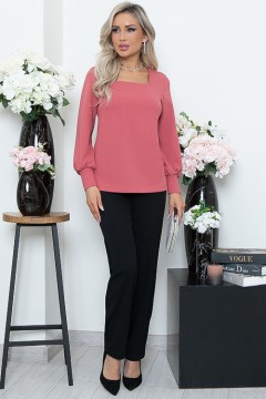 Блузка однотонная из трикотажа Avili(фото2)