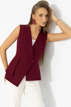 Жилет бордовый для уверенности на каждый день Charutti