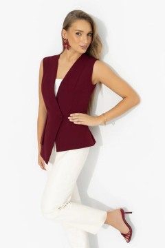 Жилет бордовый для уверенности на каждый день Charutti(фото2)