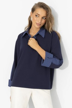 Блузка трикотажная с эффектом многослойности Charutti