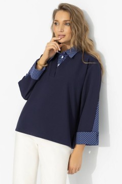 Блузка трикотажная с эффектом многослойности Charutti(фото4)