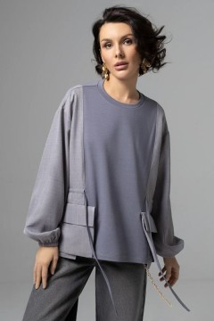 Свитшот комбинированный серый Charutti(фото8)