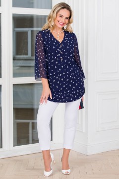 Туника синяя с рукавами три четверти Lavira(фото2)