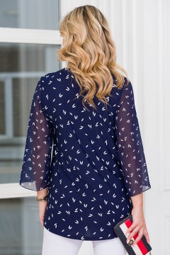 Туника синяя с рукавами три четверти Lavira(фото4)