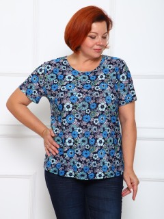 Футболка трикотажная с цветочным принтом Iv-capriz(фото5)