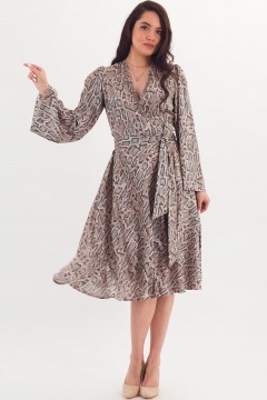 Платье женское со змеиным принтом Braslava