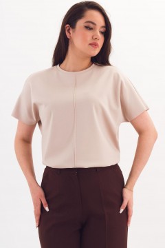 Футболка трикотажная бежевого цвета Braslava