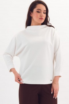 Джемпер трикотажный молочного цвета Braslava