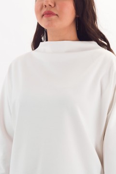 Джемпер трикотажный молочного цвета Braslava(фото3)