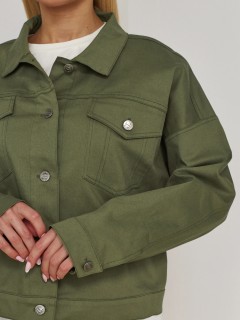 Куртка джинсовая цвета хаки Jetty(фото5)