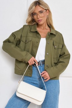 Куртка джинсовая цвета хаки Jetty