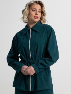 Костюм брючный из вельвета в изумрудном цвете LT collection(фото3)