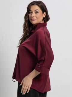 Блузка с рукавами 3/4 в бордовом цвете LT collection(фото3)