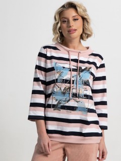 Джемпер трикотажный в полоску LT collection(фото3)