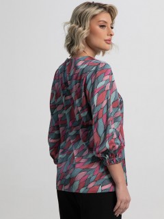 Блузка атласная с принтом LT collection(фото5)