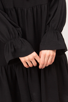 Платье чёрное А-силуэта Ванда №1 Valentina(фото6)