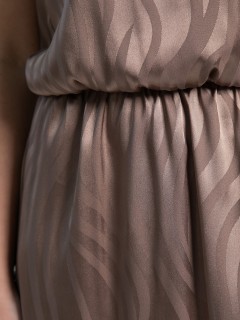 Платье шёлковое длинное коричневого цвета LT collection(фото3)