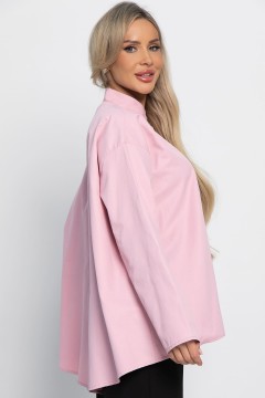Рубашка розовая с дизайнерской розой LT collection(фото4)