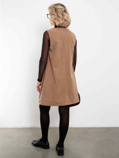 Сарафан из вельвета песочного цвета Kosmos(фото3)