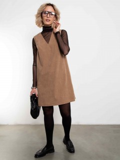 Сарафан из вельвета песочного цвета Kosmos(фото4)