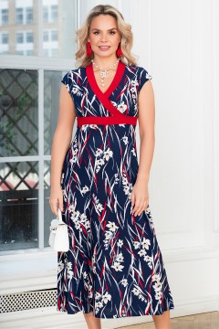 Сарафан синий с принтом Lavira(фото2)