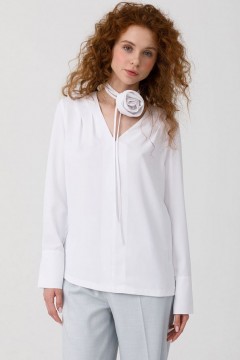 Блузка белая с чокером Priz