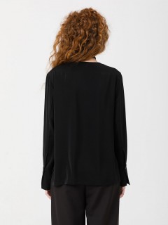 Блузка чёрная с чокером Priz(фото5)