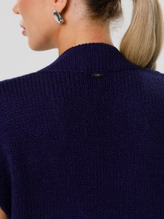 Жилет вязаный тёмно-синий Priz(фото6)