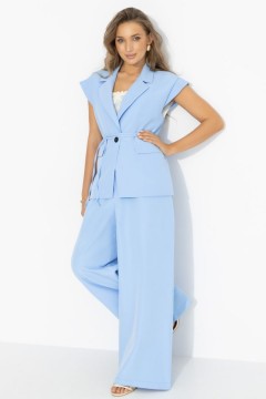 Жилет оверсайз голубого цвета Charutti(фото2)