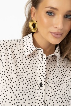 Блуза комбинированная с кружевом Charutti(фото4)