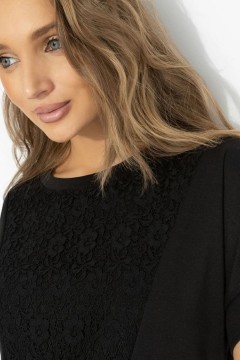 Футболка комбинированная чёрного цвета Charutti(фото4)