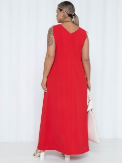 Сарафан длинный в красном цвете Agata(фото5)