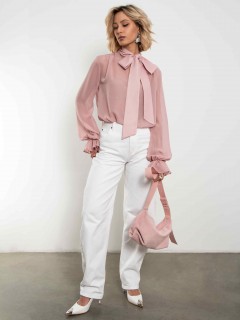 Блуза розовая с бантом Kosmos(фото4)