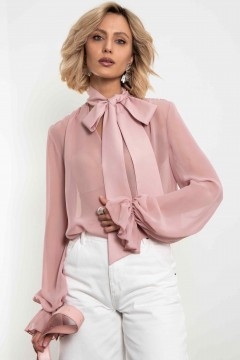 Блуза розовая с бантом Kosmos