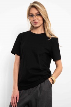 Футболка чёрная трикотажная Kosmos