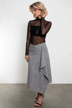 Юбка серая в клетку Kosmos